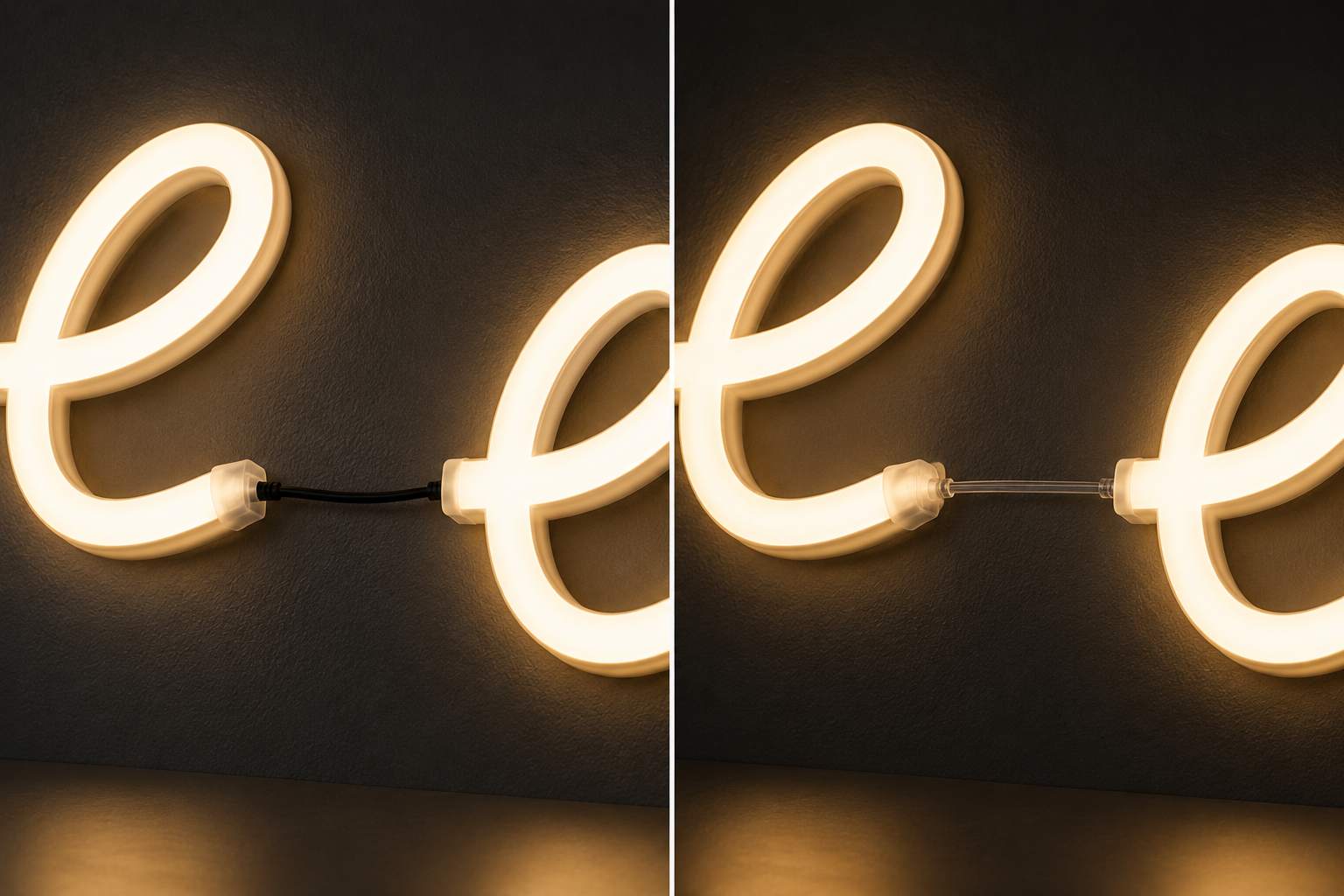Kabel pro LED NEON nápisy propojení LED pásků